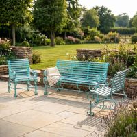 Robust "Chatham" One & Three Seater Park Bench Set - Green