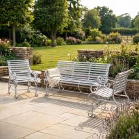 Robust "Chatham" One & Three Seater Park Bench Set - Grey Robust "Chatham" One & Three Seater Park Bench Set - Grey