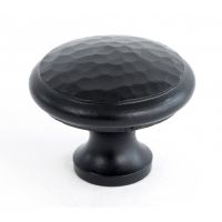 40mm Black Hammered Effect Iron Cabinet Knob