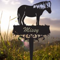 Shetland Pony Memorial Ground Spike in Full