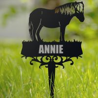 Shetland Pony Memorial Ground Spike in Situ