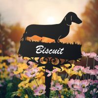 Dachshund Ground Spike with Personalisation 