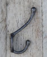 View of the Side of the Smooth Iron Traditional Coat Hook View of the Side of the Smooth Iron Traditional Coat Hook