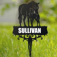 Mare & Foal Memorial Ground Spike in Situ