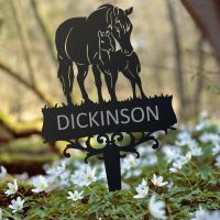 Mare & Foal Memorial Ground Spike in Situ