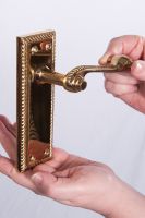 "Saint Georgia" Lever Handle Square Plate "Saint Georgia" Lever Handle Square Plate