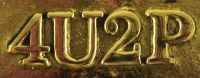 4U2P Brass Bathroom Sign 4U2P Brass Bathroom Sign