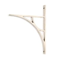 Polished Nickel "Ascension" Arched Crescent Shelf Bracket - 260mm x 200mm