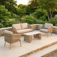 The "Arnold" Rope Garden Lounge Furniture Set Digital Illustration The "Arnold" Rope Garden Lounge Furniture Set Digital Illustration