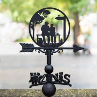 Lovers on a Bench Weathervane 