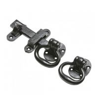 6" Cast Iron Oval Handle Latch Set 6" Cast Iron Oval Handle Latch Set