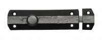 6 Inch Deluxe Heavy Duty Black Iron Door Bolt / Door Slide