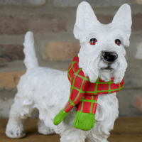 Christmas Scottie Dog 