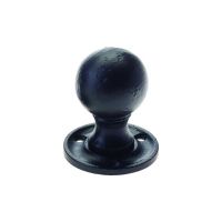 Black Iron Ball Rim Knob