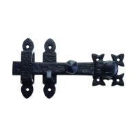 Black Iron Fleur-de-Lis Latch 