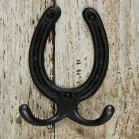 Iron Horse Shoe Design Coat Hook