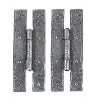 7" Pewter H Hinge Pair