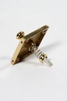 Square bell push- Brass - 4x4