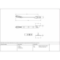 8 Inch Georgian Reeded Casement Window Stay 8 Inch Georgian Reeded Casement Window Stay