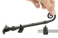 8" Monkey Tail Iron Window Stay