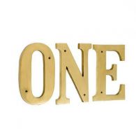 195mm (8") Soild Brass Letters