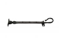 Shepherd"s Crook Casement Stay Antique Black