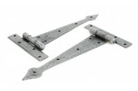 9" Pewter Medieval Door Hinge