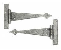 9" Pewter Medieval Door Hinge