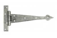 9" Pewter Medieval Door Hinge