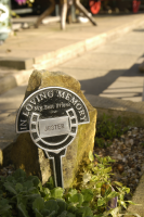 Pet Memorial Sign - Aluminium Horse Spiked