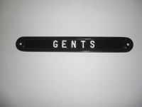 Gents cast aluminium bathroom sign