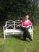 "The Dudley" Wrought Iron Garden Bench