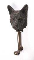 Corgi Dog Door Knocker in a Bronze Finish