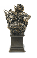Yorkshire Terrier Dog Bust