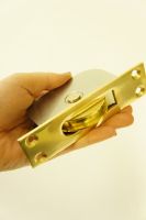 Large Brass Plate Sash Pulley Wheel