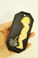 Hand Painted Little Boy Toilet Sign