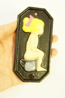 Hand Painted Little Girl Toilet Sign