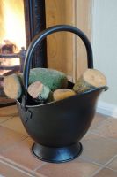 "Waterloo" Black Iron Coal Bucket - 58cm