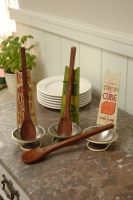 Spoon Rest and Wooden Spoon - Huile D"Olive