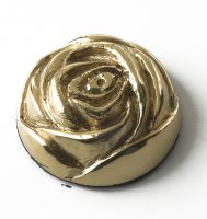 brass rose motif