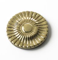 polished brass tudor motif