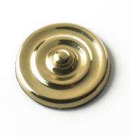 solid polished brass circular motif