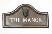 English Bull Terrier house name plaque