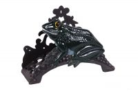 "Ferdinand Pond frog" Cast iron garden hose holder