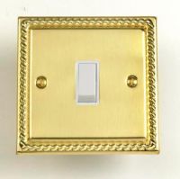 Georgian Rope Border White Single Switch Georgian Rope Border White Single Switch