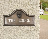 Golden Retriever House Name Plaque