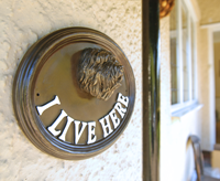 House Sign - Basset Hound - I Live Here