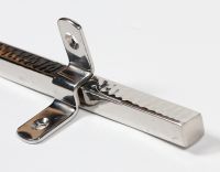 Beaten Finish Bright Chrome Stair Rod