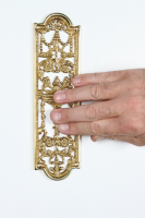 "Ambrose Crescent" Fretted Finger Plate  "Ambrose Crescent" Fretted Finger Plate