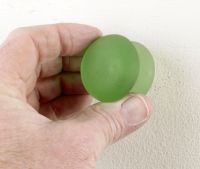 Green Frosted Glass Cupboard Knob Green Frosted Glass Cupboard Knob